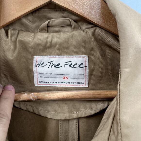 Free People XS Camel Tan Soho Trench Coat - Picture 5 of 9